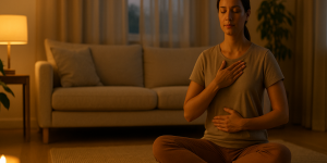 Auto-Reiki du soir : positions des mains