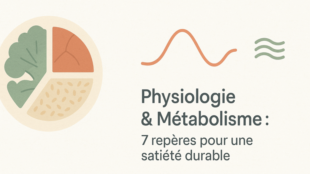 Bannière article “Physiologie & Métabolisme : 7 repères pour une satiété durable