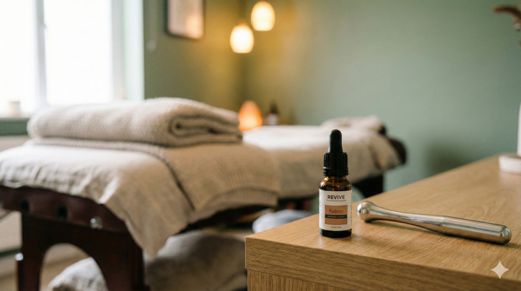 Mise en scène comparant l'investissement dans des outils naturopathe actifs versus le mobilier de confort passif dans un cabinet."